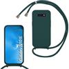 FERLAN Custodia per Samsung Galaxy S10e Cover con Cordino,Verde | Custodia con Laccio Collana Tracolla Regolabile Sottile Silicone Morbido TPU Bumper Antiurto AntiGraffio Protettiva Case