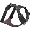 Ruffwear Front Range - Pettorina per cani riflettente, morbida imbottitura, due punti di aggancio, regolabile, leggera, per addestramento o passeggiate, grigio basalto (Basalt Gray), M