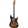 EKO GUITARS - Chitarra Elettrica ST‑400, Corpo Pawlonia, Manico Acero, Tastiera Laurel, 3 Pickup Single‑Coil, Ponte Vintage Tremolo, 22 Tasti, Colore Sunburst