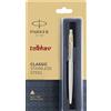 Parker Classic Stainless Steel GT Ball Pen BP Gold Trim Point New Jotter Vector