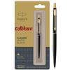 Parker Penna a sfera Parker Classic Steel Matte Black Navy Blue Brown CT GT Chrome...