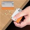 Funnytek Taglierina per impiallacciature, manuale portatile, tagliabordi, pialletto manuale per incollaggio dei bordi, pialletto monomano per legno, PVC, ABS, asportatore di sbavature arancione