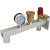 eletech Staffa per vaso espansione supporto a muro per vaso di espansione autoclave in ferro per serbatoio acqua calda sanitaria fissaggio pressione membrana refrigerant (kit staffa)