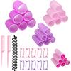 Relota 47 Pezzi Bigodini in Plastica per Capelli (45mm, 36mm, 25mm, 18mm)