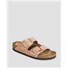Birkenstock Ciabatte Rosa Da Donna Birkenstock Arizona Big Buckle Nubuck Leather Narrow