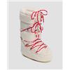 Moon Boot Scarpe Invernali Beige In Pelliccia Da Donna Moon Boot Icon Faux Fur Beads