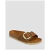 Birkenstock Ciabatte In Pelle Birkenstock Madrid Big Buckle Leoi Narrow