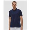 Vilebrequin Polo Blu Scuro Di Spugna Di Cotone Da Uomo Vilebrequin Phoenix