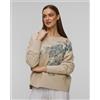 Deha Felpa Beige In Cotone Organico Con Stampa Da Donna Deha