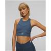 Adidas by Stella McCartney Top Turchese Da Allenamento Da Donna Adidas By Stella Mccartney Truepurpose Crop