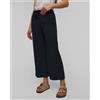 Deha Pantaloni Crop Neri In Lyocell Da Donna Deha