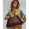 Dragon Diffusion Borsa Intrecciata In Pelle Dragon Diffusion Santa Croce Big Marrone