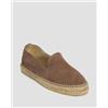 Manebi Espadrillas In Camoscio Da Uomo Manebi Hamptons Flat Espadrilles Marroni