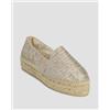 Manebi Espadrillas Da Donna Manebi Double Sole Lurex Cotton Blend Monaco Espadrilles Dorati