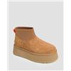 UGG Scarpe In Pelle Da Donna Ugg Classic Mini Dipper Marroni