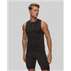 X-Bionic Canottiera Da Corsa Da Uomo X-bionic Xceed Run Tank Top Nero-grigio