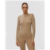 X-Bionic Maglietta A Maniche Lunghe Da Donna X-bionic Mightywool Shirt Ls Beige