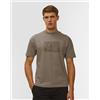 CP Company T-shirt Da Uomo C.p. Company 30/1 Jersey British Sailor Short Sleeve Logo T-shirt Beige