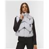 Sportalm Gilet In Pelliccia Bianca Da Donna Sportalm