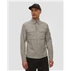 CP Company Camicia Da Uomo C.p. Company Organic Gabardine Zipped Lens Overshirt