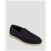 Paul and Shark Loafer In Camoscio Da Uomo Paul&shark Portofino Blu Scuro