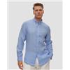 Polo Ralph Lauren Camicia Blu In Lino Da Uomo Polo Ralph Lauren