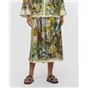 Alemais Pantaloni Culotte In Seta Da Donna Alemais Jungle Boogie