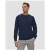 CP Company Felpa Da Uomo C.p. Company Malfilè Fleece Lens Crewneck Sweatshirt Blu Scuro