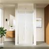Parama Porta doccia 80cm con apertura saloon profili slim cromati vetro 6mm anticalcare trasparente h190 | Portofino