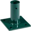 Piastra di fissaggio per palo in metallo verde 3,4 cm