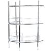 Decor Bagno Mensola da bagno sottolavello 2 ripiani angolare rotondo, 56x36x67,5 cm