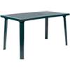 Tavolo da esterno domingo in polipropilene verde 130x75x73 cm