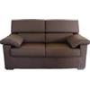 BellaHome Divano 2 posti bellahome venezia marrone tessuto sfoderabile e antimacchia, 160x93x93 cm