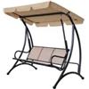 EuroGarden Dondolo da giardino 3 posti eurogarden hawaii beige 195x115x172 cm