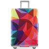 Tripnuo Elastico Coperture per Valigie Applicare alla 18 ''-32 ''Valigie, Custodie Protettive per Valigie Accessori di Viaggio Luggage Protector Suitcase Cover (Colorful Geometry, S)