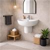 RAK Ceramics Lavabo Sospeso Linea Compact 55 cm Bianco ,