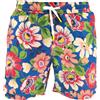 Hartford Costume Swim Uomo Indigo Blue Flowers Print