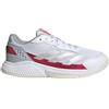 Adidas Scarpe da Padel Courtquick Donna Cloud White/Silver Metallic/Lucid Pink