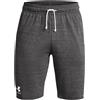 Under Armour Pantaloncini Rival Terry Uomo Castlerock Light Heather/Onyx White