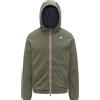 Kway Giacca Jeke Reversible Interlock Green Lichen/Blue Depth