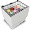 Framec Vetrina Compatta per Gelato Mantecato in Vaschetta CREAMY Bianca - Capacità N° 8 Vaschette lt 2,5
