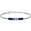 SSC Napoli - Forza Napoli SSC Napoli - Bracciale in acciaio con targhetta smaltata