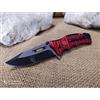 V-STORM COLTELLO ROSSO FIRE DEPT CON FISCHIETTO ACCIARINO TAGLIACINTURA