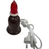 oniroview Lucciola Votiva con Lampadina con Cavo e Spina 220V Colore Marrone