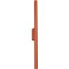 SOLLUX lighting Lampada Da Parete Applique Da Parete Di Acciaio 1 Paralume 2,5 x 5 x 50 cm Ocra Rossa Pastelo