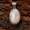 Fatto a mano Ciondolo gioiello in argento sterling 925 con pietra preziosa corallo fossile...