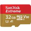 SanDisk Extreme 32 GB MicroSDHC UHS-I Classe 10 SDSQXAF-032G-GN6AA