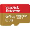 SanDisk Extreme 64 GB MicroSDXC UHS-I Classe 10 SDSQXAH-064G-GN6AA