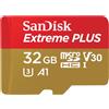 SanDisk Extreme Plus 32 GB MicroSDHC UHS-I SDSQXBG-032G-GN6MA