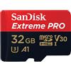 SanDisk Extreme Pro 32 GB MicroSDHC UHS-I Classe 10 SDSQXCG-032G-GN6MA